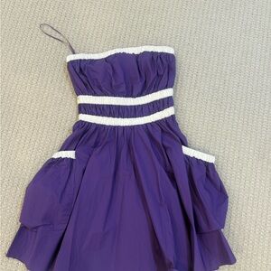 Purple and White Dress never worn